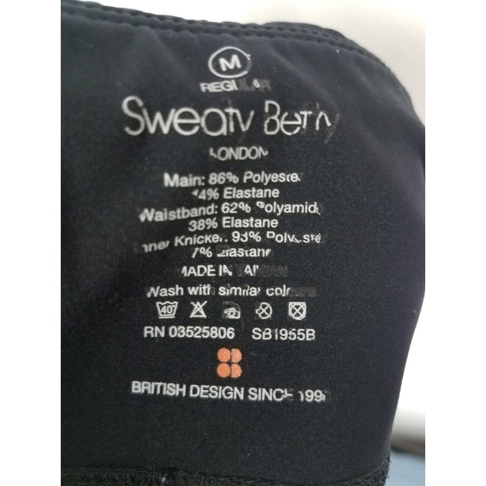 Sweaty Betty Women's Sz. M Black TIME TRIAL 3.5" BLACK RUNNING SHORTS - Picture 8 of 8